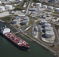 "Gasoline, Aerial View, Crude Oil, Energy, Fammable", Florida, Fossel Fuel, Fossil Fuel, Freight Transportation, Fuel Storage Tank, Fuel Tanker, Fuel and Power Generation, Industrial Ship, Industry, Jetty, Nautical Vessel, Oil, Oil Industry, Oil Refinery, Oil Tanker, Pier, Shipping, Supertanker, Tampa, Technology, Transportation, Water